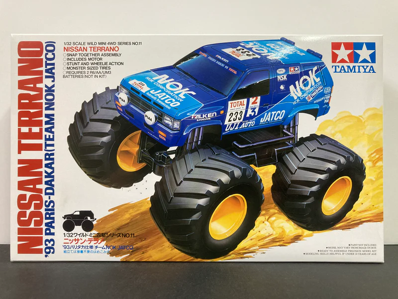 Tamiya 17011 1/32 Mini 4WD Nissan Terrano ’93 Paris-Dakar (Team NOK JATCO)