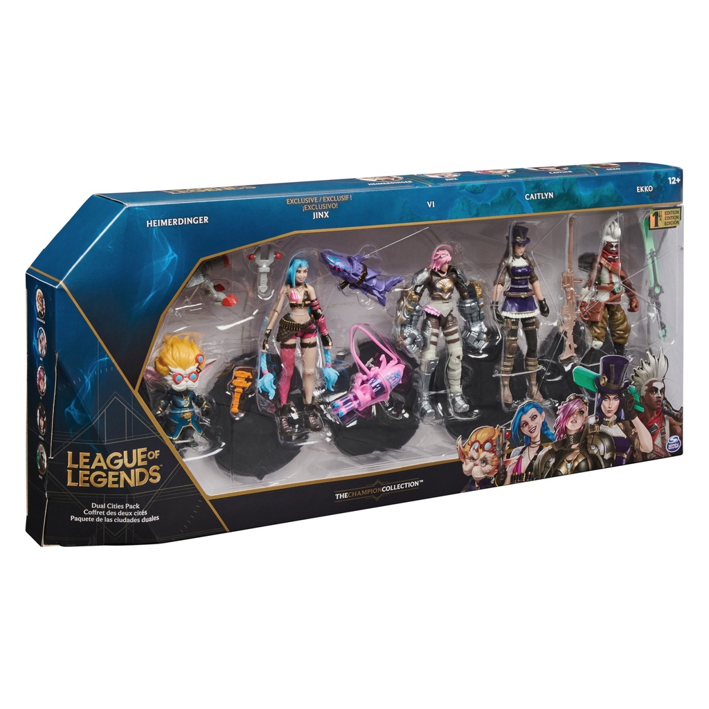 LEAGUE OF LEGENDS 4" FIGURE-5 PACK 共雄聯盟4" FIGURE 珍藏收集套裝（5款主角）