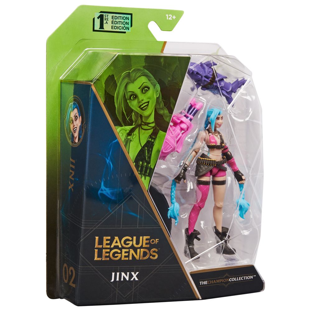 LEAGUE OF LEGENDS 4" FIGUKE JINX 英雄聯盟4" FIGURE 吉茵河絲．暴走重砲