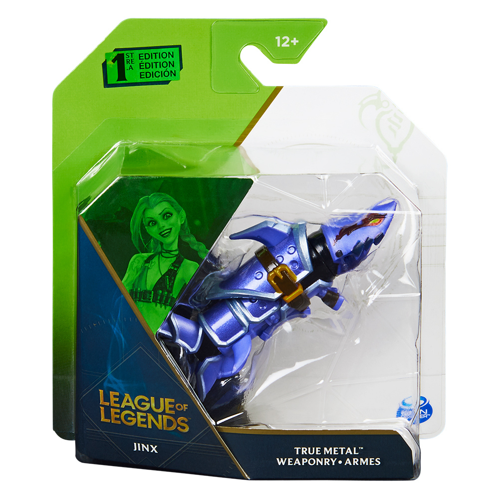 LEAGUE OF LEGENDS Diecast Weapon with Stand for a LOL Champion, Metal Injection Moulding, Each Approx. 10 cm JINX 英雄聯盟 合金收藏武器組 JINX