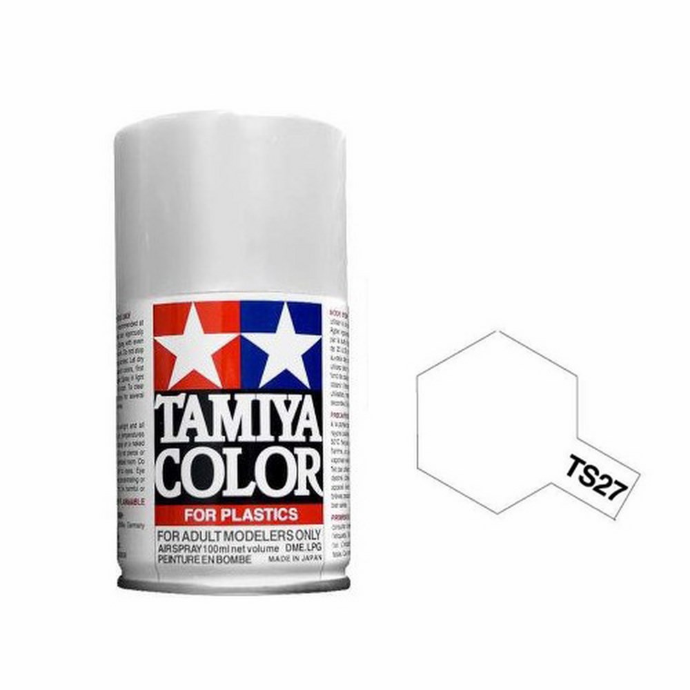 TAMIYA 硝基油 噴罐 TS-27 消光白 100ml