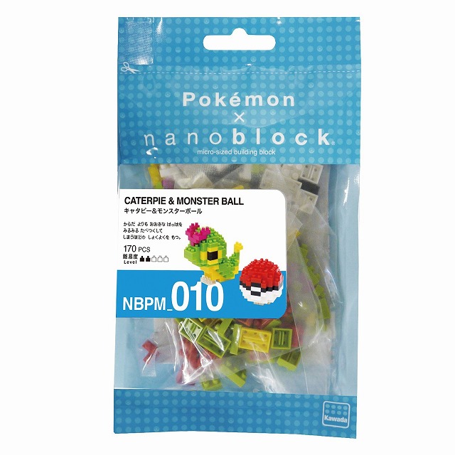 Kawada NBPM-077 nanoblock Pokemon Naetle