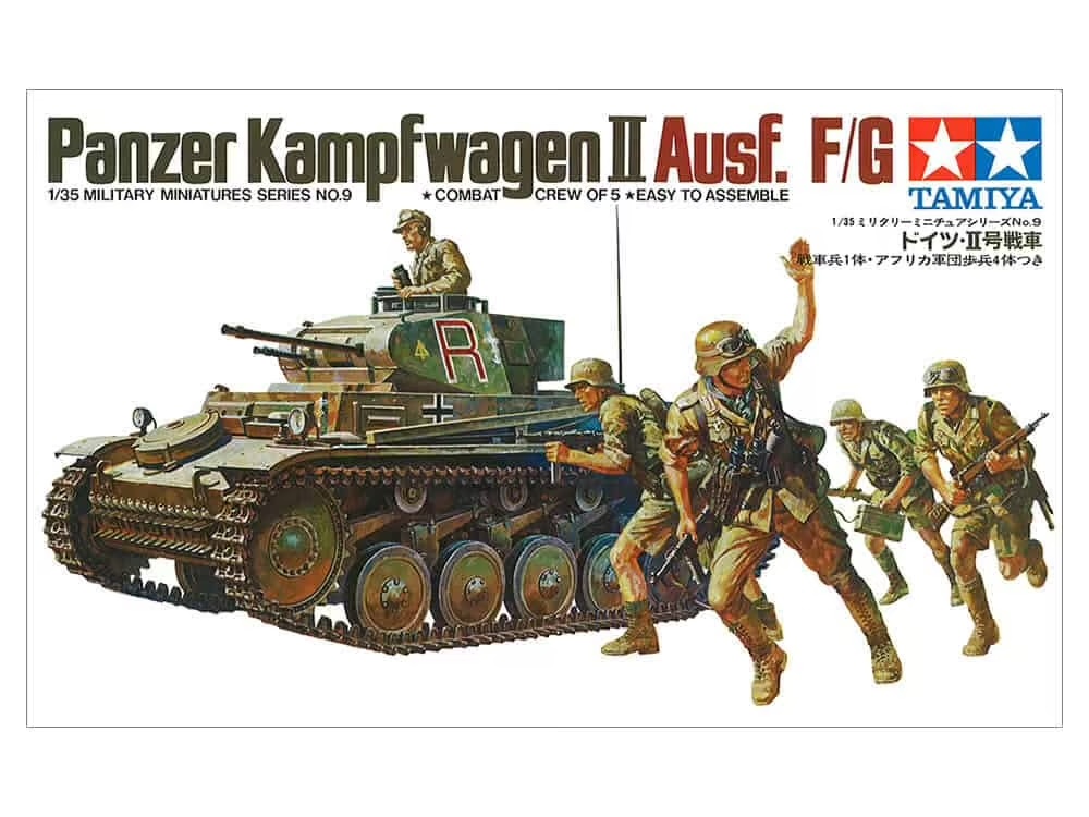 Tamiya 35009 Panzer Kampfwagen II Ausf. F/G Tamiya田宮雙星35009 1/35 德國 Pzkpfw II