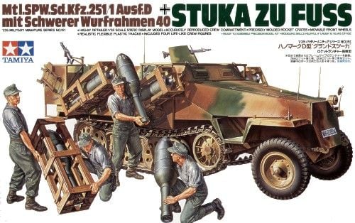 Tamiya田宮雙星35151模型套件以1/35比例忠實再現了德國Sd.Kfz.251/1 Ausf.D半履帶車