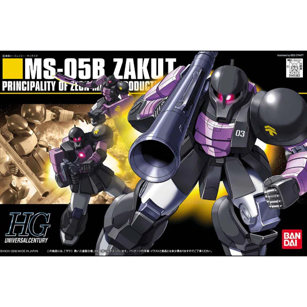 HGUC 1/144 ZAKUI BLACK TRI STARS