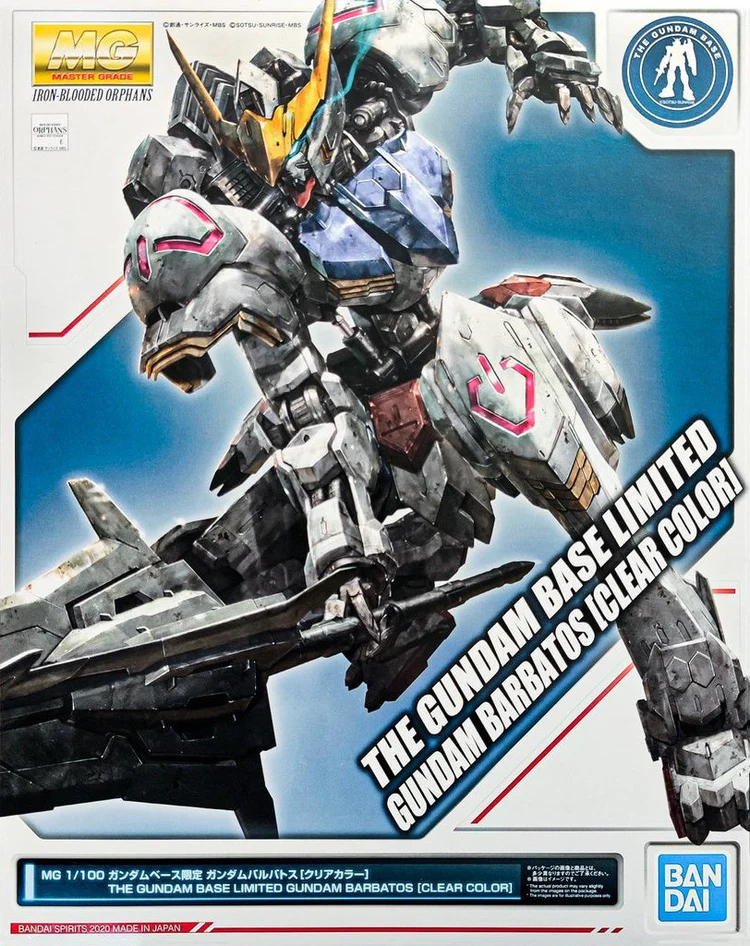 MG 1/100 The Gundam Base Limited Gundam Barbatos [Clear Color] (PB)