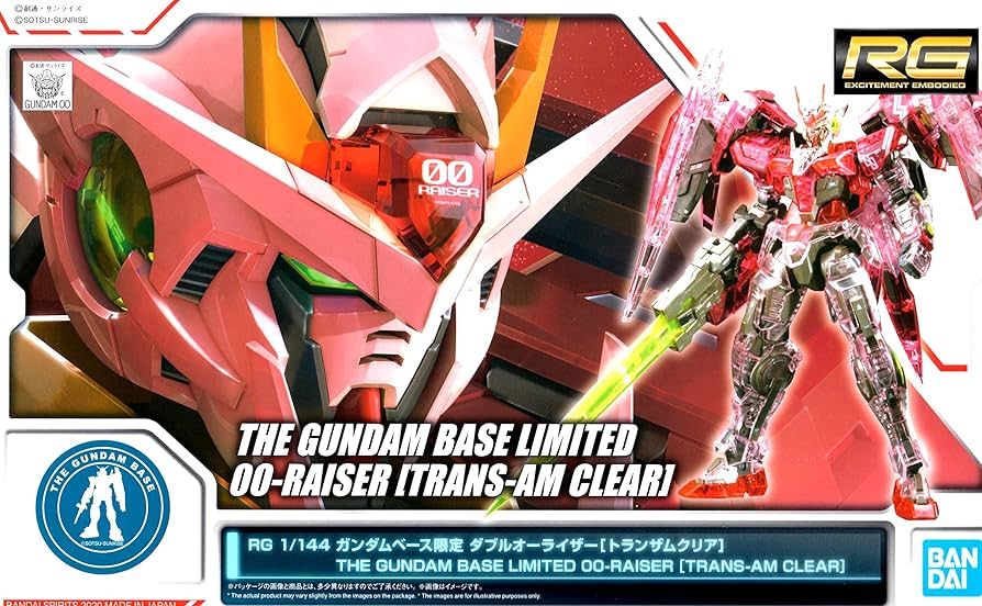 RG 1/144 The Gundam Base 限定 高達00 Raiser [Trans-AM Clear] (PB)