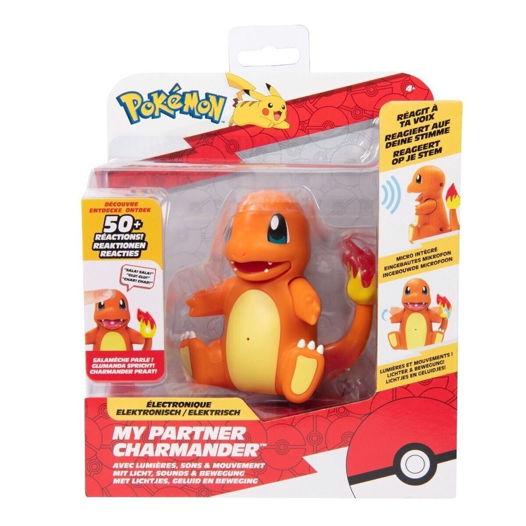 Pokemon My Partner Charmander Interactive Electronic Figure Sounds 100+ Reactions