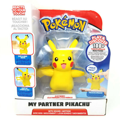 Pokemon My Partner Pikachu Interactive Electronic Figure Sounds 100+ Reactions