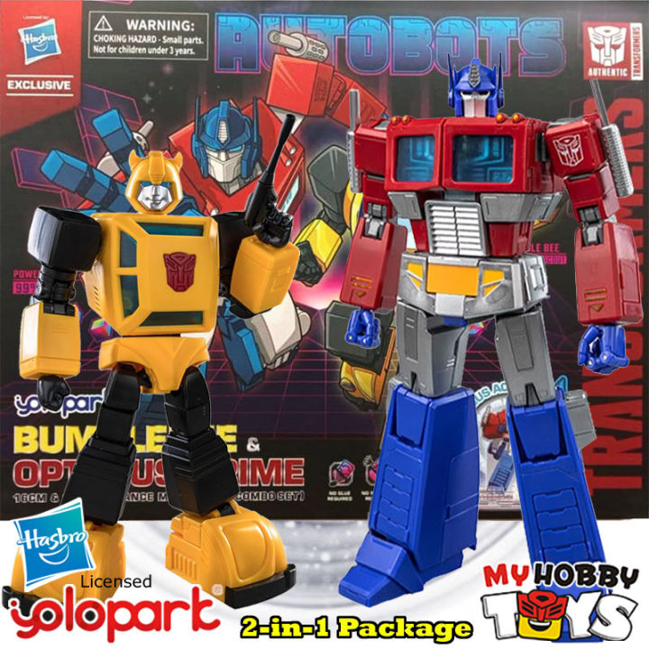 Yolopark Transformers 變形金剛 AMK系列G1 雙入組 柯博文＆大黃蜂