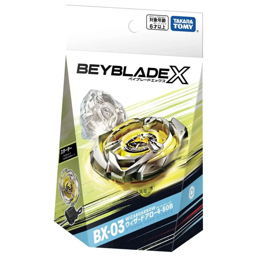 Takara Tomy Beyblade X - BX-03 Wizard Arrow 4-80B Starter Set