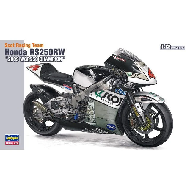 Hasegawa 1/12 BK 001 史考特團隊 本田 RS250RW 2009 WGP 冠軍車