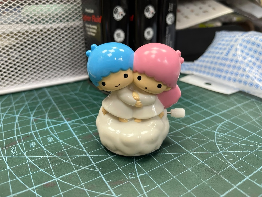  Sanrio Little Twin Stars 三麗鷗 2007 雙子星 雲朵 旋轉玩具 全新 中古 絕版