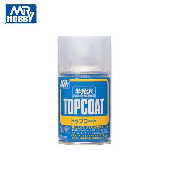 Mr.Hobby B502 Mr.Top Coat 郡士B502 半光澤保護漆噴罐 86ml