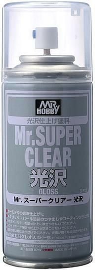Mr.Hobby郡士 B513 Mr.Super Clear 光澤 保護漆噴罐 170ml 