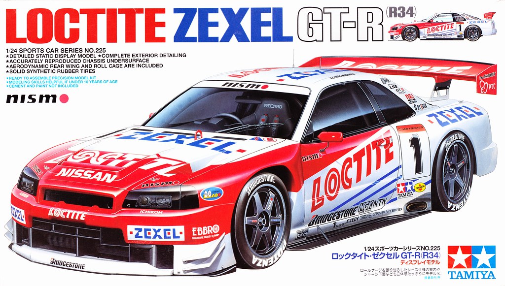 Tamiya 24225 1/24 Nissan Loctite Zexel GT-R (R34) 