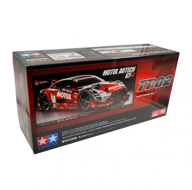 田宮(Tamiya) 雙星 TT-02 Motul Autech GT-R 4WD Elektro RC Auto Bausatz 1:10遙控車
