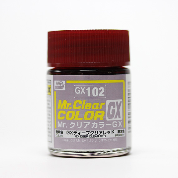 Mr.Hobby郡士 Mr.Color GX102 油性模型油 透明紅色 18ml 