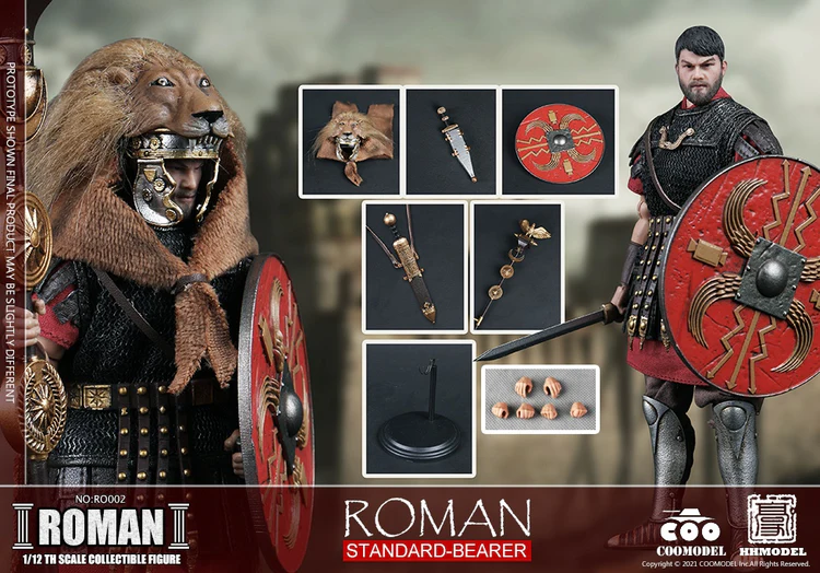 1/12 COOMODEL x HHMODEL Roman Standard Bearer Scale Figure RO002