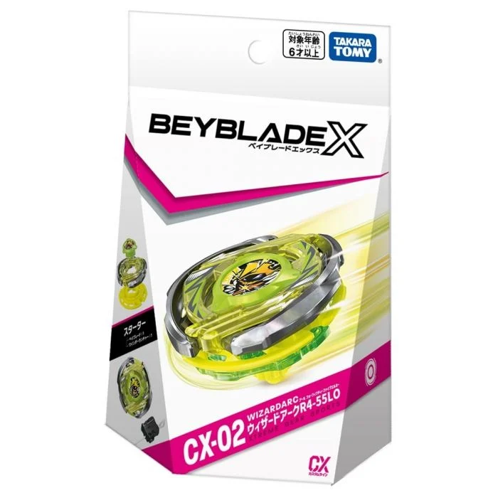 Takara Tomy Beyblade X - CX-02 Wizard Arc R4-55LO Set