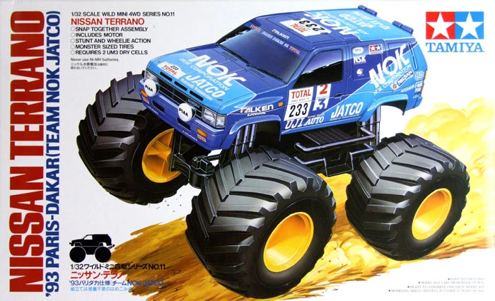 Tamiya 17011 1/32 Mini 4WD Nissan Terrano ’93 Paris-Dakar (Team NOK JATCO)