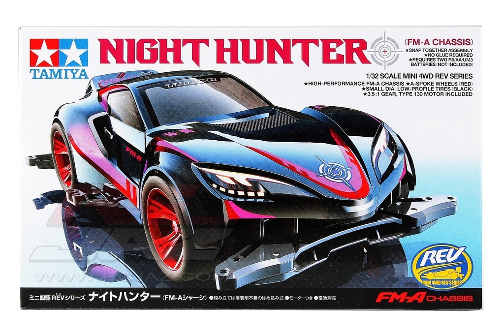 Tamiya 18708 1/32 Mini 4WD Night Hunter (FM-A Chassis)