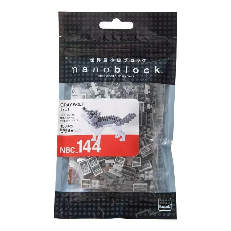 Kawada NBC-144 nanoblock Gray Wolf