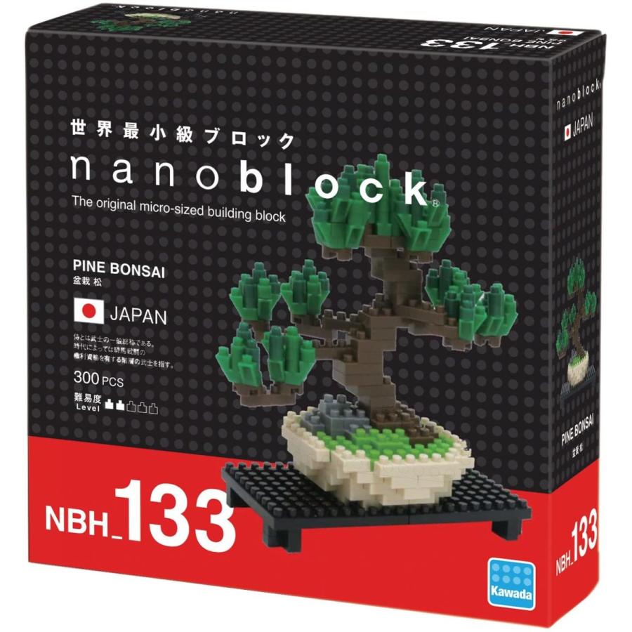 河田 NBH-133 拼裝迷你積木 松樹盤景