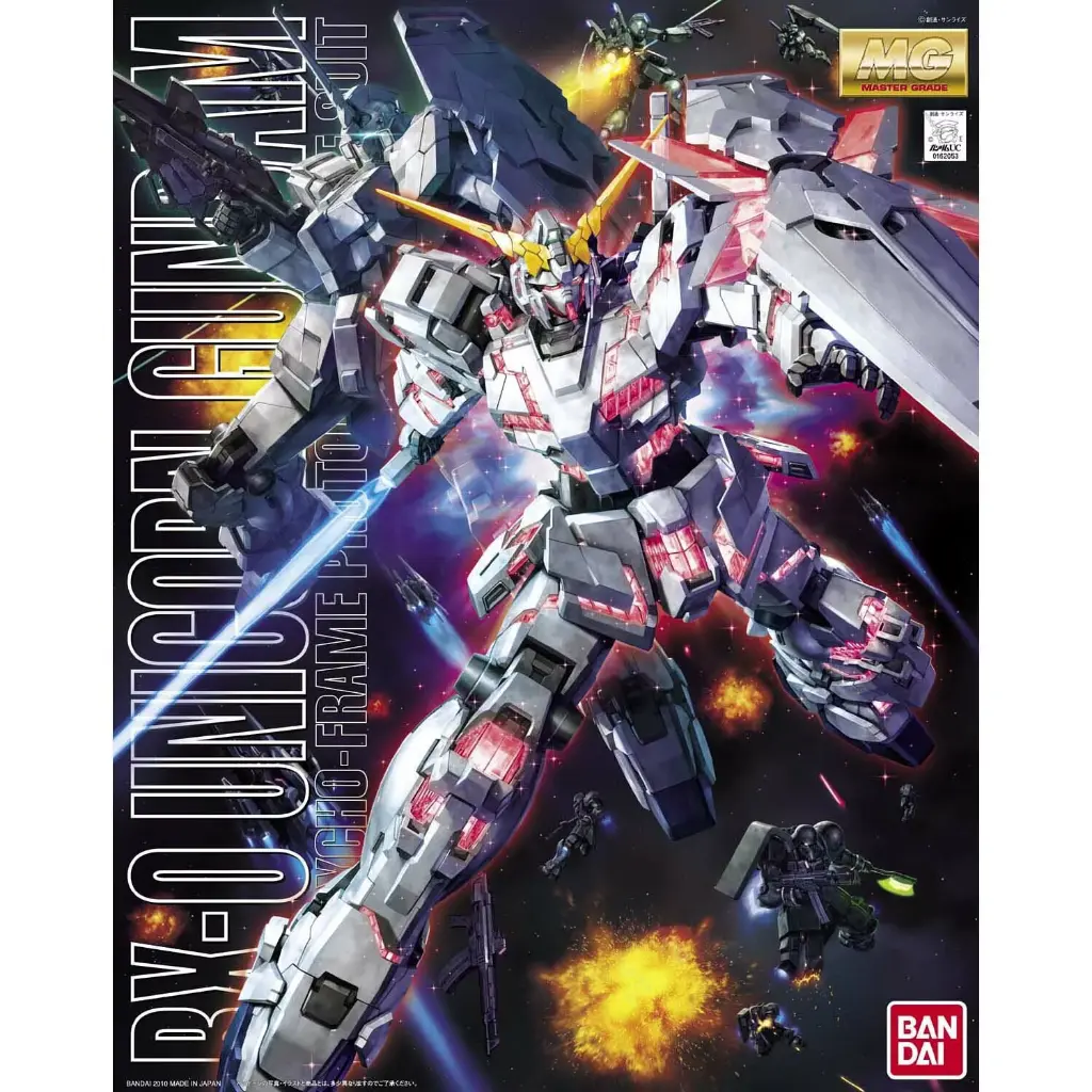 MG 1/100 獨角獸高達銀幕造型盒繪