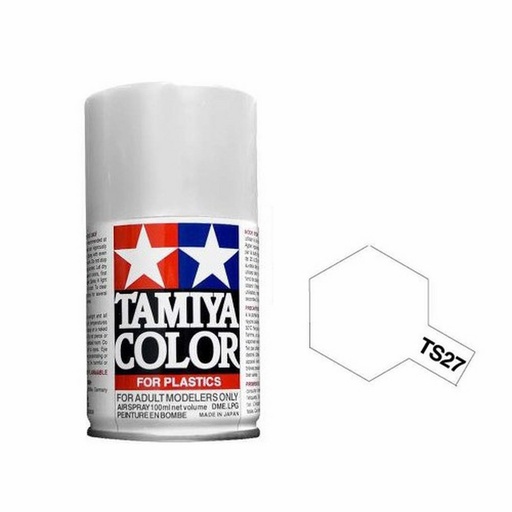 [TA-072569] TAMIYA 硝基油 噴罐 TS-27 消光白 100ml