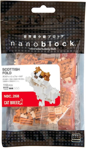 [KA-210833] Kawada NBC-268 nanoblock SCOTTISH FOLD