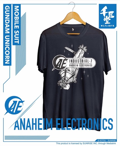 [uct00300204] 千匠堂 x 高達Tee (黑色7號殖民星) L size