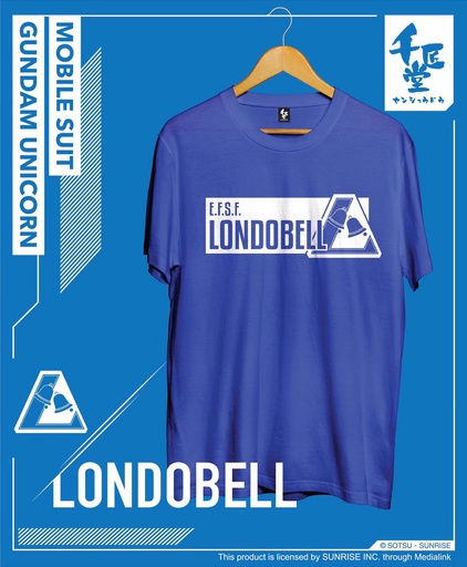 [uct00700402] 千匠堂 x 高達Tee (藍色Bell) S size