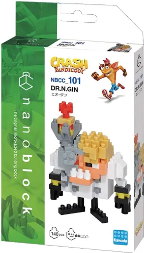 [KA-218686] Kawada NBCC-101 nanoblock Crash Bandicoot Dr.N. Gin 