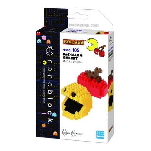 [KA-222072] Kawada NBCC-105 nanoblock Pac-Man & Cherry 