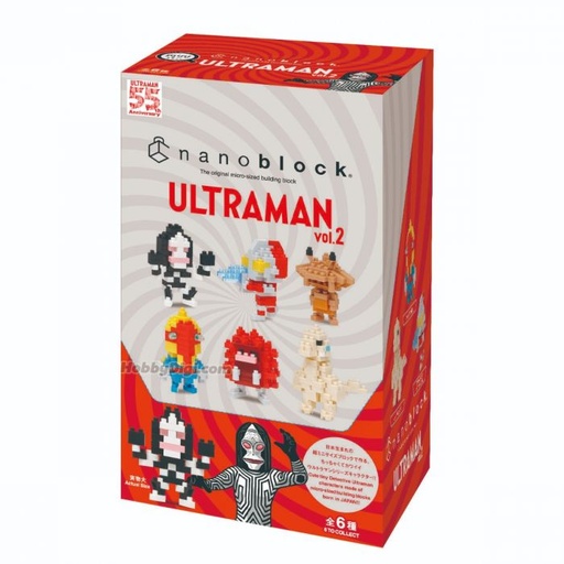 [KA-221914] Kawada NBMC-22S Nanoblock mini nano Ultraman vol.2 Full Box (6 Pcs)