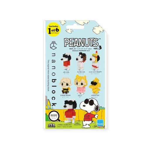 [KA-224472] Kawada NBMC-39 Nanoblock Mini nano Peanuts vol.3 Single Pack