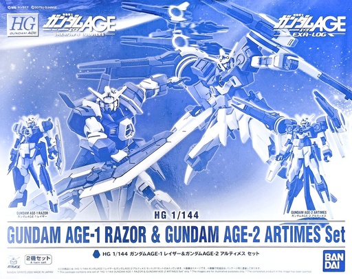 [BA-635976] HG 1/144 鋼彈AGE-1 Razor & 鋼彈AGE-2 Artemis 套裝 (PB)