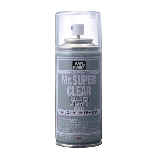 [MR-514612] Mr.Hobby郡士 B513 Mr.Super Clear 光澤 保護漆噴罐 170ml