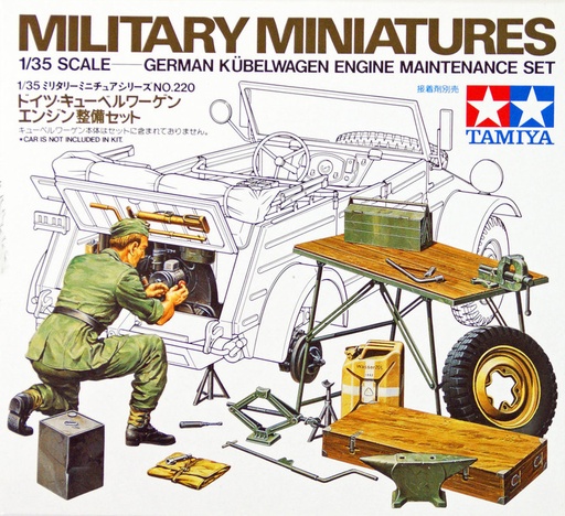 [TA-996773] Tamiya田宮雙星 35220/MM220 (1997年)-1/35-德國Kübelwagen發動機保養套裝