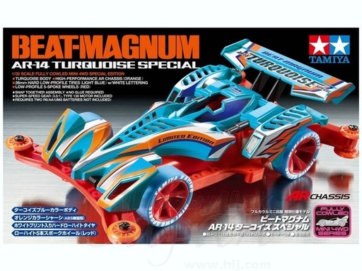 [TA-922857] Tamiya Mini 4WD Beat-Magnum AR-14 Turquoise Special (AR) #92285