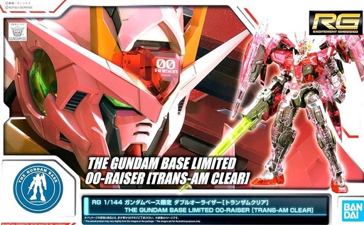 [BA-606075] RG 1/144 The Gundam Base 限定 高達00 Raiser [Trans-AM Clear] (PB)