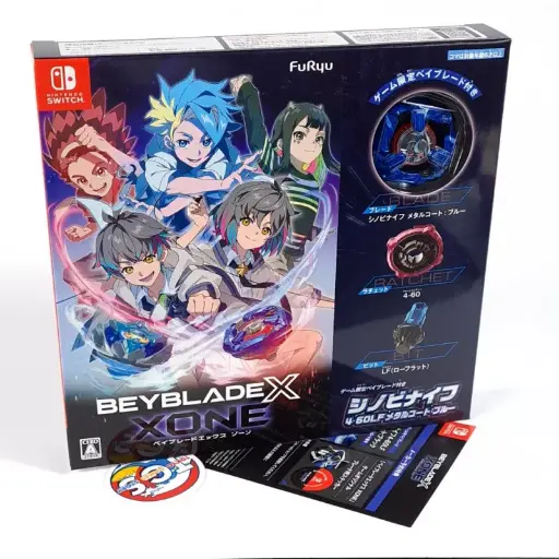 [FR-238149] Beyblade X: XONE Limited Edition With Beyblade Set Nintendo Switch Japan New