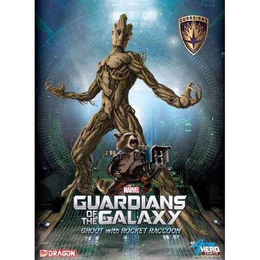 [DR-381316] 威龍 Dragon Models 1:9 Marvel - Guardians of The Galaxy - Groot with Rocket Raccoon Action Hero Vignette
