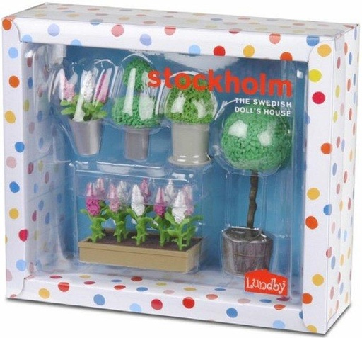 [LU-090360] Lundby Stockholm 花園花卉 + 植物-15 件套 #9036
