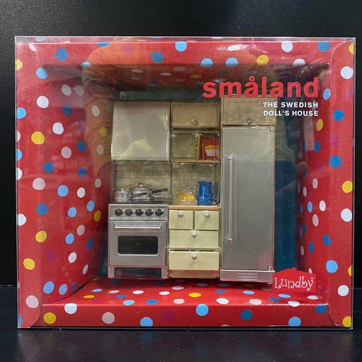 [LU-020640] Lundby Smaland 廚櫃、雪櫃、煮食爐組合 #2064