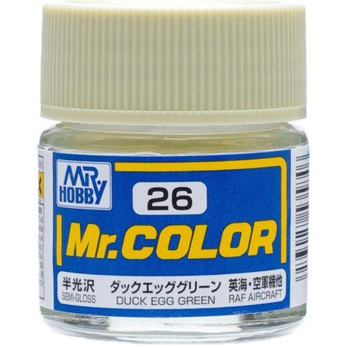 [MR-535846] Mr.Hobby郡士 Mr.Color C26 油性模型油 鴨蛋綠 10ml