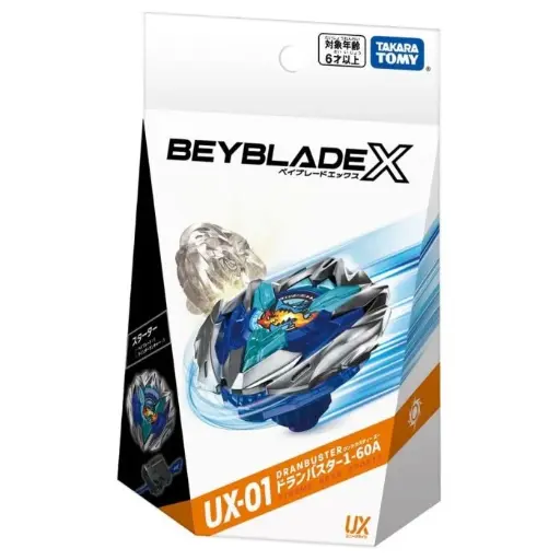 [TT-914471] Takara Tomy Beyblade X - UX-01 Dran Buster 1-60A Set