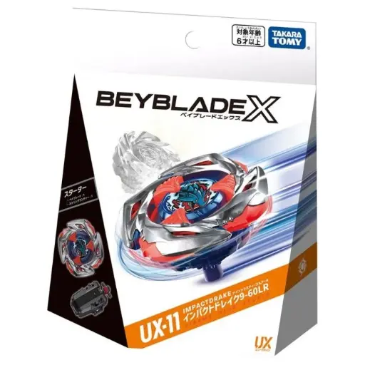 [TT-939559] Takara Tomy 爆旋陀螺X - UX-11 衝擊龍神 9-60LR (附發射器)